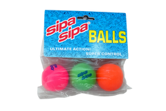 ORIGINAL Vintage Splashball Neon Paddle Set Balls - Sipa Sipa